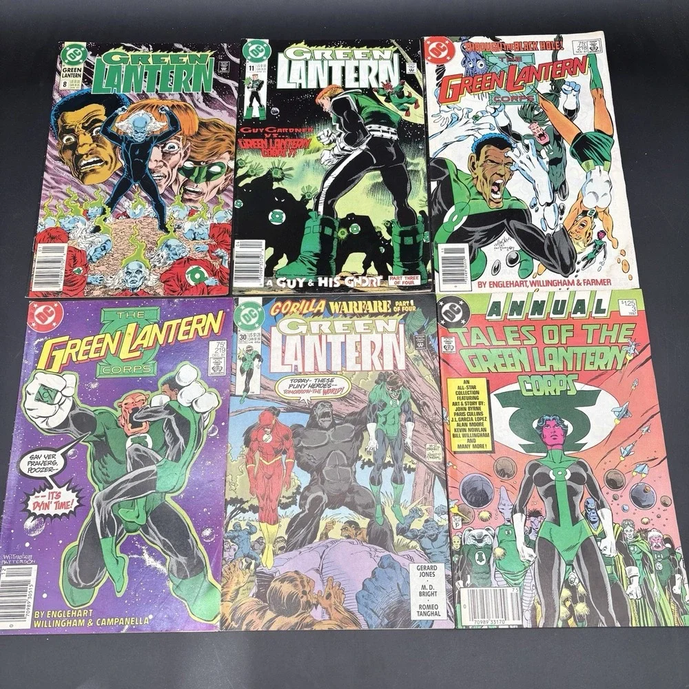 Green Lantern Comic Book Lot Guy Gardner Corps Gorilla Warfare Annual 80s DC